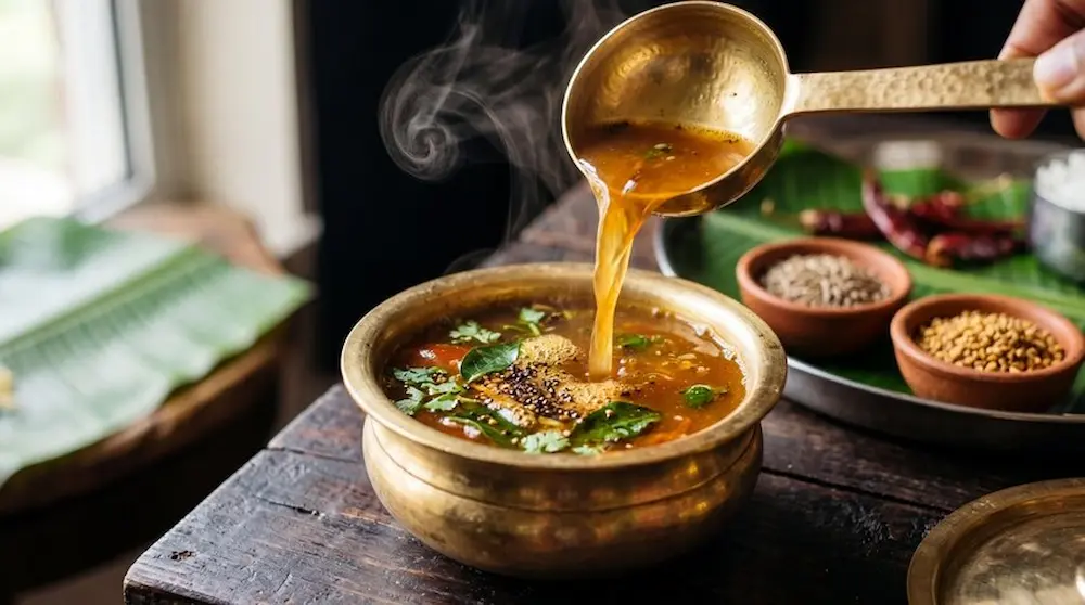 Homemade rasam powder spice blend